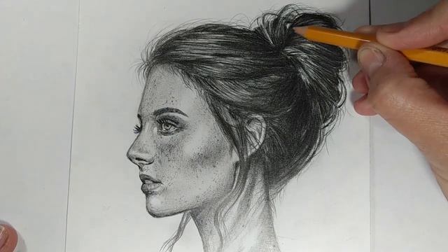 Рисунок простым карандашом. Как нарисовать девушку. How to draw a girl. смотреть онлайн