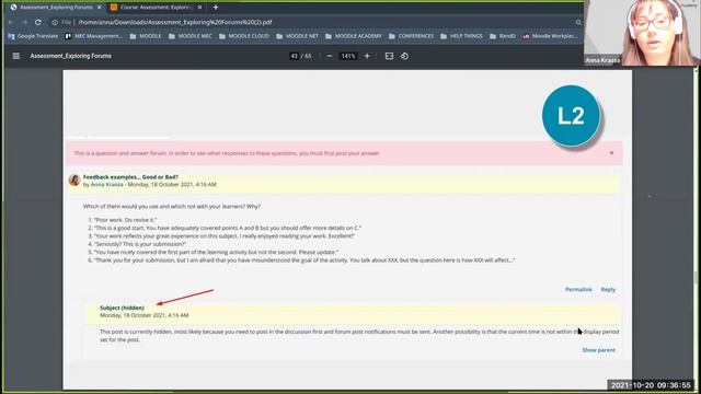 Assessment: Exploring Forums - Moodle Academy смотреть онлайн