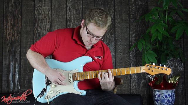 Electric guitar with solid alder body Stagg SES50M смотреть онлайн