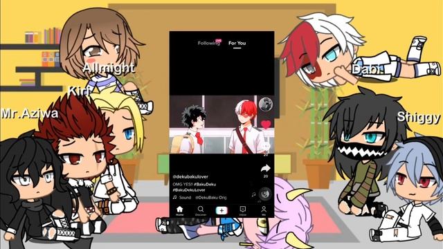 Bnha/Mha and L.o.V react to bakugo and deku original design смотреть онлайн