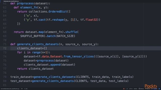 Load and Prepare an Example Decentralized Text Dataset смотреть онлайн