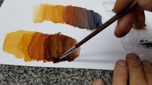Получаем коричневую гамму имея все 4 проникающих краски