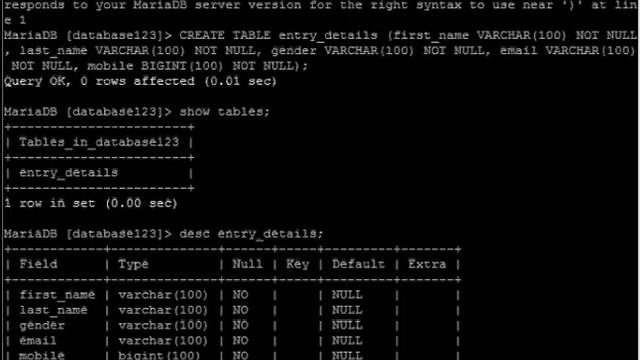 Web Application connected to Database смотреть онлайн