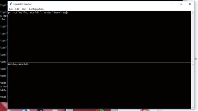 How to set overstrike and underlined text in Python? || Console Extractor || Part 4 смотреть онлайн