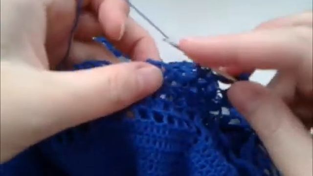 Юбка с оборками крючком