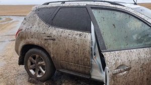 Треш?Жёсткий Off Road на Нисан Мурано 3,5литра 260л/с, едем на рыбалку в ливень такого вы не видели