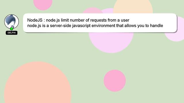 NodeJS : node.js limit number of requests from a user смотреть онлайн