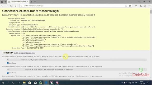 Django Oscar E-commerce Tutorial - Fix ConnectionRefusedError which comes upon registration | Part- смотреть онлайн