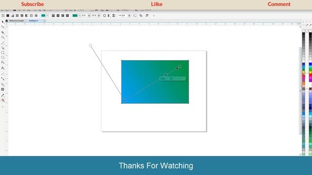 How to Fill two colors in CorelDraw Hindi | coreldraw me 2 color kaise bahre gradient color fill смотреть онлайн