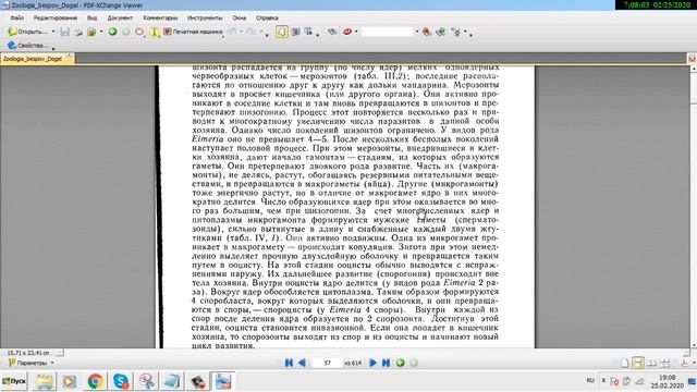 зоология беспозвоночных догель олимпиада