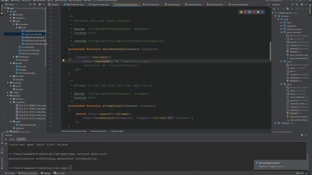 Laravel05 Auth смотреть онлайн