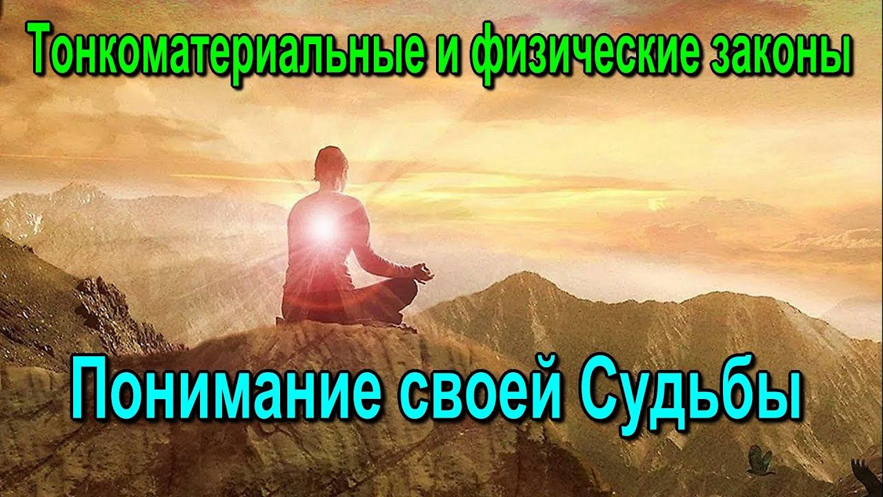 Понимание своей Судьбы. Тонкоматериальные и физические законы - онлайн семинар смотреть онлайн