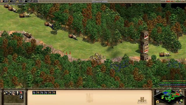 Age of Empires 2 HD Edition Gameplay VS CPU New AI Hard Black Forest #1 смотреть онлайн