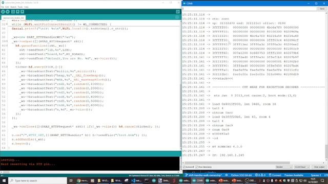 Sneak preview of H4AsyncWebServer running 30 websocket updates / sec смотреть онлайн