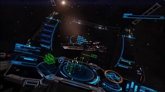 Elite Dangerous VR. Capital ship leaving after combat. смотреть онлайн