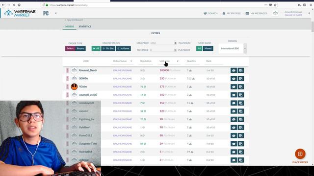 Vender/Comprar usando Warframe.Market - Registrarse, Como usar, Saber precios de items, platinos смотреть онлайн