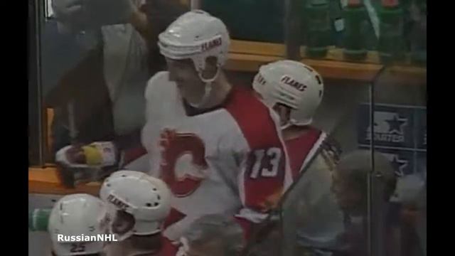 German Titov's great shorthanded goal vs Sharks in game 5 (1995) смотреть онлайн