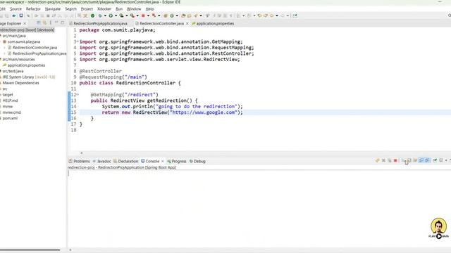 SpringBoot Redirect | API Redirection | API Attribute API Redirection | API Redirection With Token смотреть онлайн