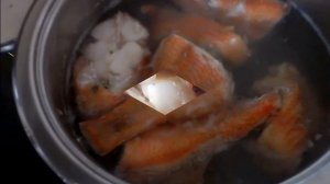 Уха из морского окуня от Нади