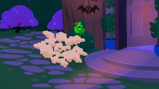Groovy The Martian sings Finger family at Halloween night | Nursery Rhymes for kids смотреть онлайн