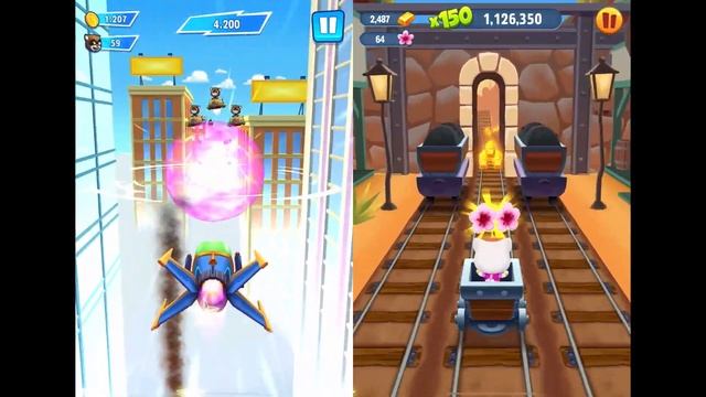 Talking Tom Hero Dash vs Talking Tom Gold Run - Flower Power Event Gameplay смотреть онлайн