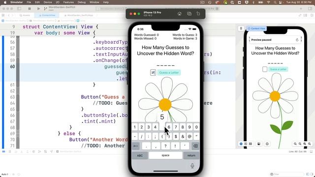Ch. 2.3 Working with TextFields in SwiftUI (WordGarden app) смотреть онлайн
