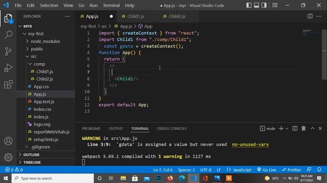 React createContext | useContext Hook in React Js смотреть онлайн