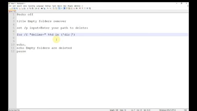 How to delete empty folders using batch script смотреть онлайн