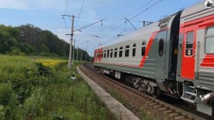 Железная дорога. Паровоз П36-0120 Генерал с туристическим поездом.