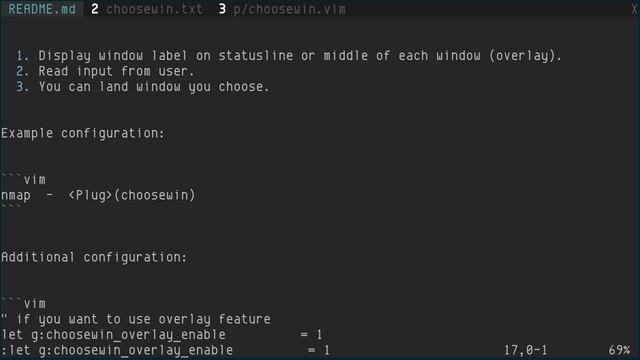 choosewin.vim, land to window like tmux display-pane смотреть онлайн