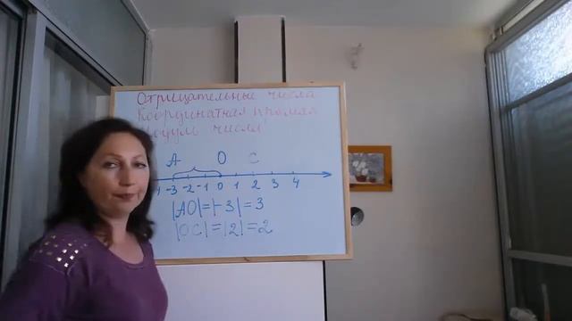 Отрицательные числа. Модуль числа. Координатная прямая смотреть онлайн