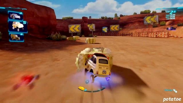 Cars 2: The Video Game | Team Lightning Luigi - Timberline Sprint | potatoe смотреть онлайн