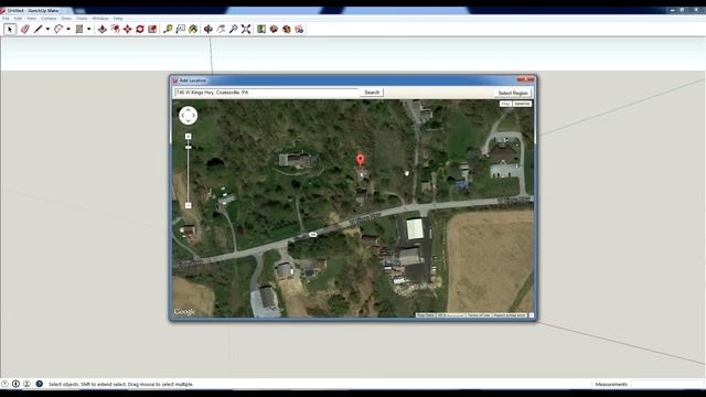 How to Import a Google Map into Sketchup смотреть онлайн