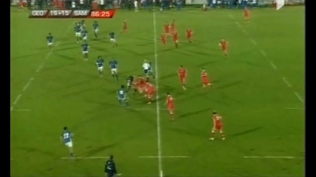 Merab Sharikadze great tackle on Alapati Leiua смотреть онлайн