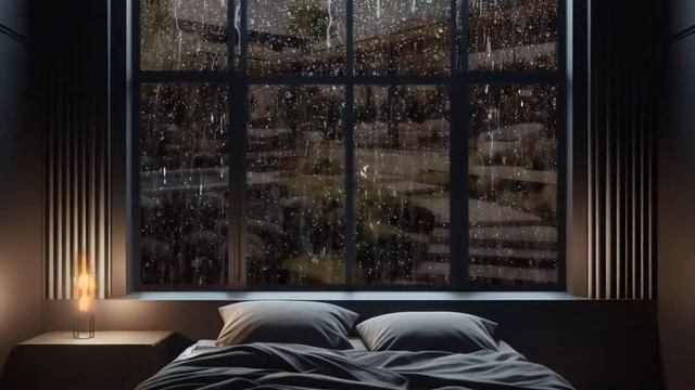 🔴😴Rain Sound On Window with Thunder SoundsㅣHeavy Rain for Sleep, Study and Relaxation, Meditation смотреть онлайн