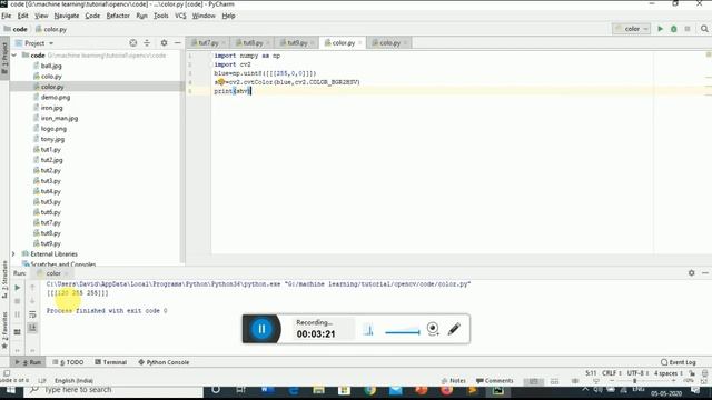 10. object detection (part-2) lower & upper pixel vaule of any color image processing смотреть онлайн