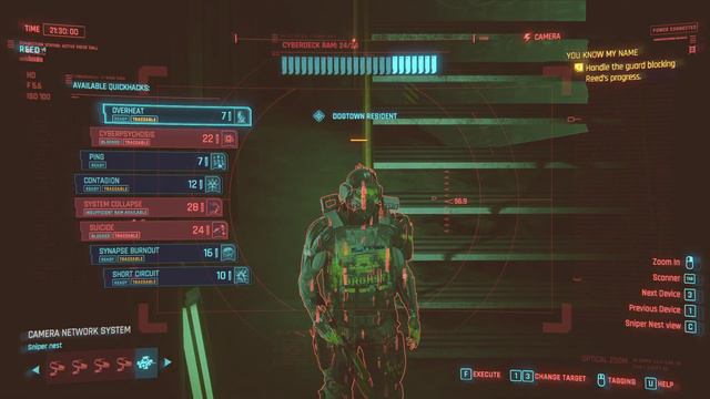 Handle the guard blocking Reed's progress Cyberpunk 2077 смотреть онлайн