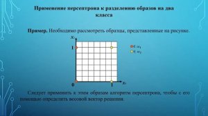 Лекция "Применение нейронной сети типа персептрон к разделению образов на два класса"