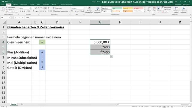 Microsoft Excel lernen für Anfänger - umfangreicher Grundkurs [Einsteiger, Basics, Kurs, Grundlagen смотреть онлайн