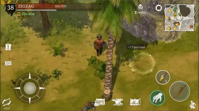 Mutiny: Pirate Survival RPG Добыча пальмы Охота за деревом смотреть онлайн