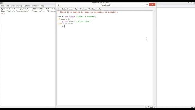 Python - Program to check if number is zero or negative or positive - in Tamil смотреть онлайн
