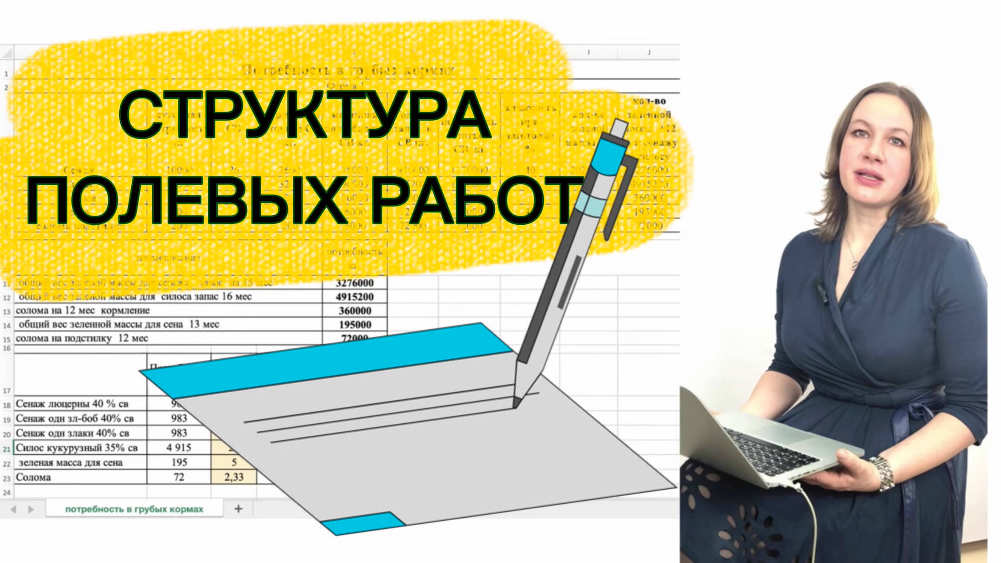 Практика расчета потребности сенажа, силоса, соломы и структура полевых работ