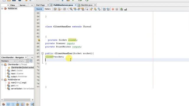java DNS MultiThreaded Server using extend Thread смотреть онлайн