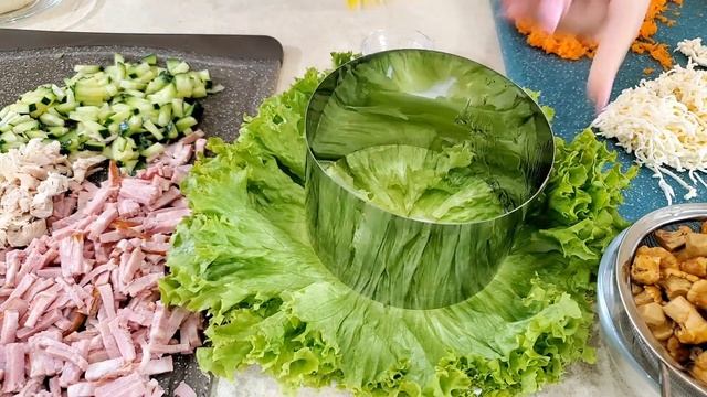 САЛАТ ,, ГРИБНАЯ ПОЛЯНА ,, простой и вкусный смотреть онлайн