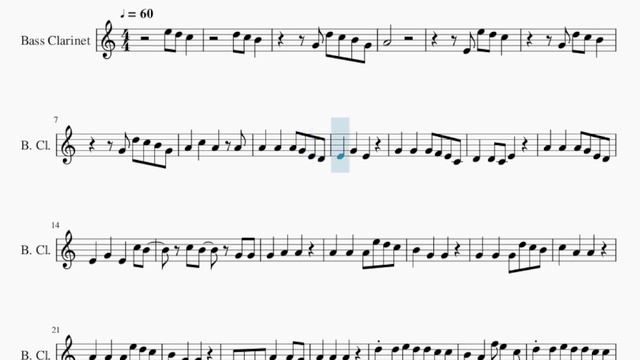 SUPER EASY Bass Clarinet Sheet Music: How to play Flower by Jisoo смотреть онлайн