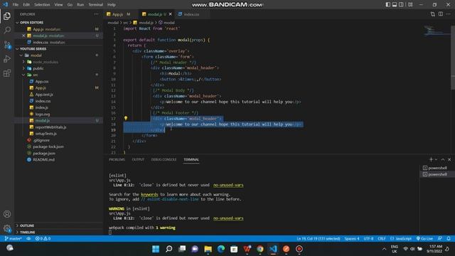 How to open a modal on click in React js | Modal Components in React | Open a simple modal in reac смотреть онлайн