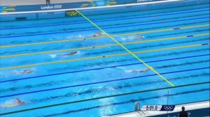 Sun Yang Smashes Men's 1500m Freestyle World Record - London 2012 Olympics