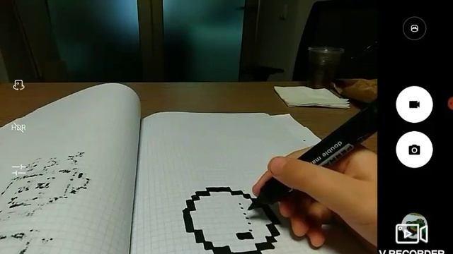 Я рисую смайлик по клеточкам смотреть онлайн