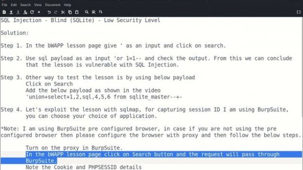 SQL Injection   Blind SQLite