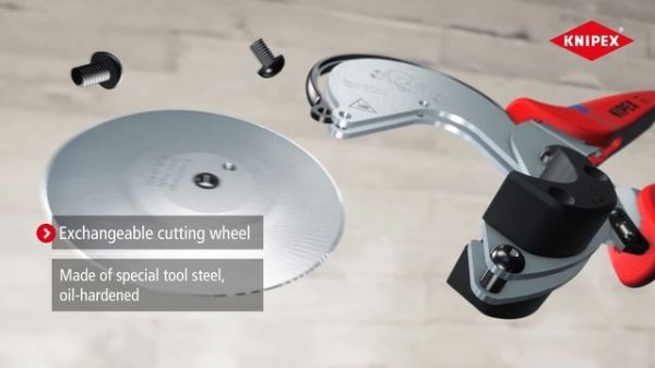 KNIPEX Pipe Cutter for Composite and Plastic Pipes (90 25 25)